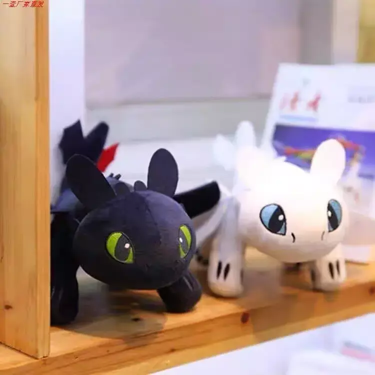 Anime How To Train Your Dragon Light Night Fury Toothless Doll Toy Soft Stuffed Animal Plush for Kid Children Birthday Xmas Gift