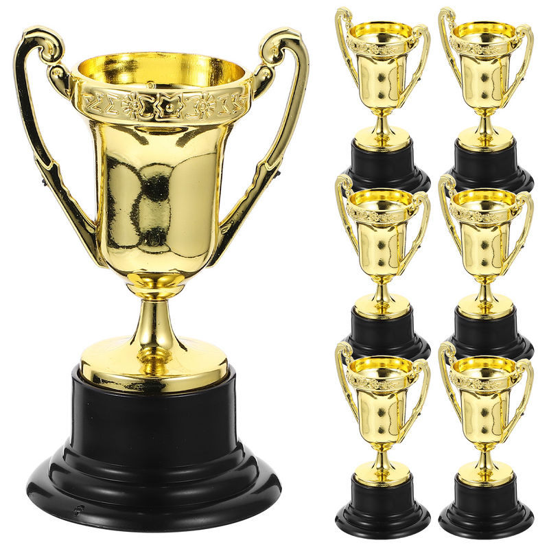 Trofee Trophys Kids Trofeeën Awards Mini Cup Beloning Game Winnaar Medailles Sportbasketbalcompetitie Vroege Klassieke Prijzen Goud