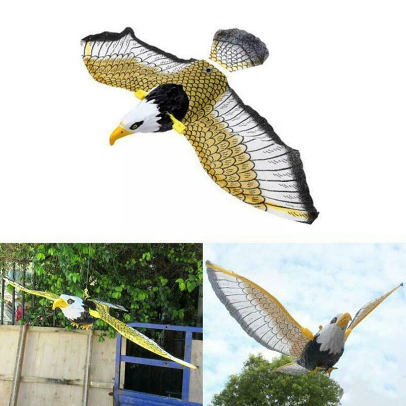 สะเทือนแขวน Eagle Flying Bird Scarer Decor สวนหุ่นไล่กา Garden ควบคุมการบินนกแบบพกพา Decoy Prot T2V5