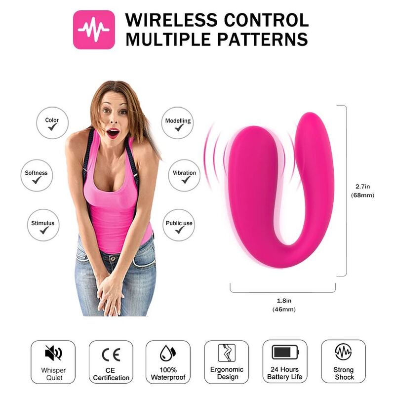 คู่ Vibrator เพศของเล่นสำหรับผู้หญิงช่องคลอด Clitoris กระตุ้น U Type Vibrator นวด G-Spot หญิง Masturbator ผู้ใหญ่ผลิตภัณฑ์