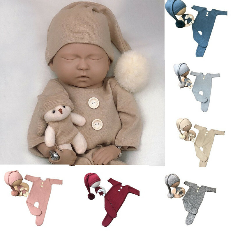 Accesorios de fotografía para recién nacidos de 0 a 1 mes, pelele para bebé, pelele, traje de ganchillo, accesorios de fotografía, accesorios de ropa
