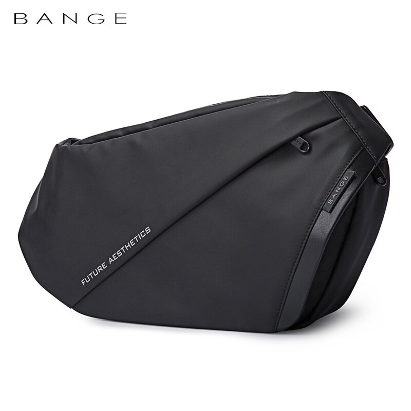 BANGE 9.7 인치 아이패드 체스트 백, 새로운 디자인 숄더 메신저 백, 방수 얼룩 방지, 도난 방지, 대용량 짧은 여행 팩