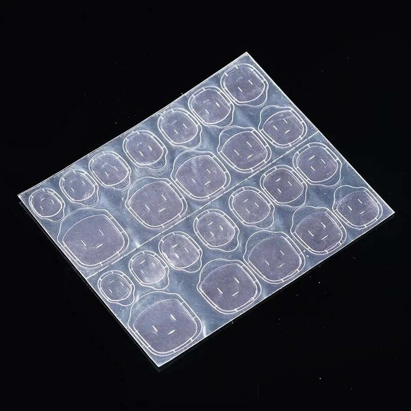 Adesivi a doppia faccia gelatina colla trasparente per unghie strumenti falsi fai da te adesivo lati unghie finte gelatina unghie riutilizzabili doppio Sti Q7R3