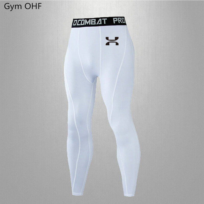 Men's Compression Pants Sports Running Tights Basketball Gym Bodybuilding Jogging Skinny Exercise Leggings Trousers Men