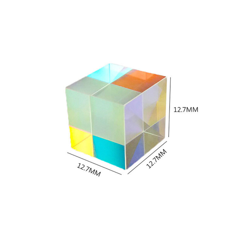 Optical Glass X-cube Dichroic  Cube Design  Prism RGB Combiner Splitter Educational Gift Class Physics  Toy