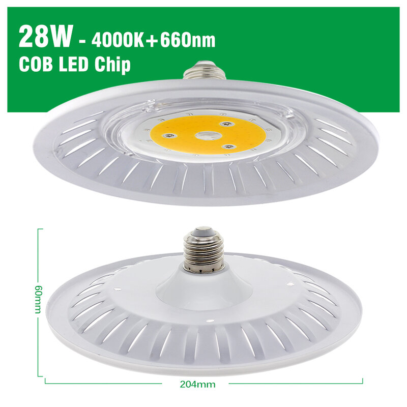 E27 Plyto lampa oświetlenie LED do uprawy 220V 8W 24W 28W 36W pełne spektrum COB LED lampa do roślin dla rośliny doniczkowe szklarnia sadzonka