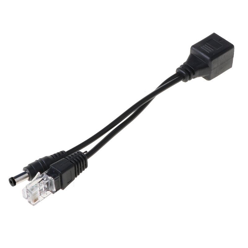 RJ45 Injector POE Splitter Adapter Cable Passive Power Over Ethernet 12-48V Drop Shipping