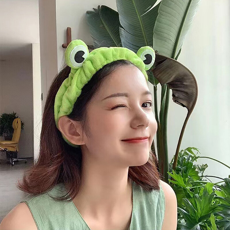 Cartoon Plush Headband Women Winter Warm Face Wash Simple Cute Hair Bands Korean Hair Hoop Headband Girls Hair Accessories