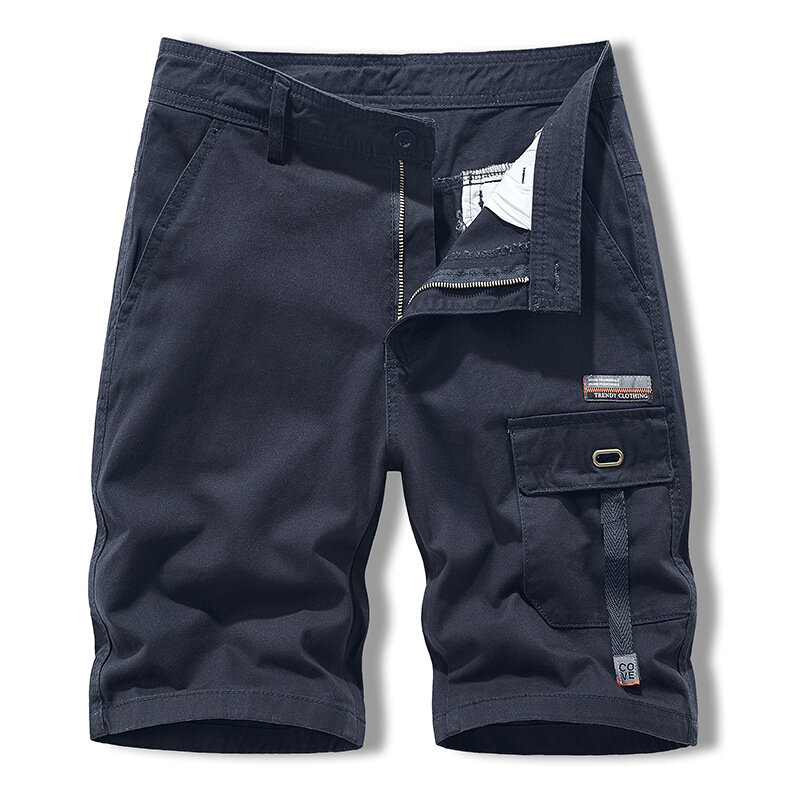 Высококачественная Мужская Повседневная рабочая одежда мужские шорты-карго для бега с несколькими карманами