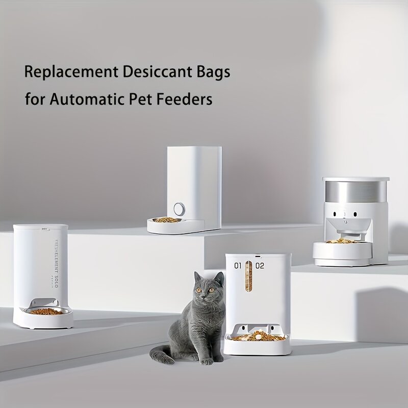 10 Packs Replaced Desiccant 20 Gram for All Smart Petkit Cat Dog Feeders, Silica gel Desiccant for Storage, Food Safe Dessicant