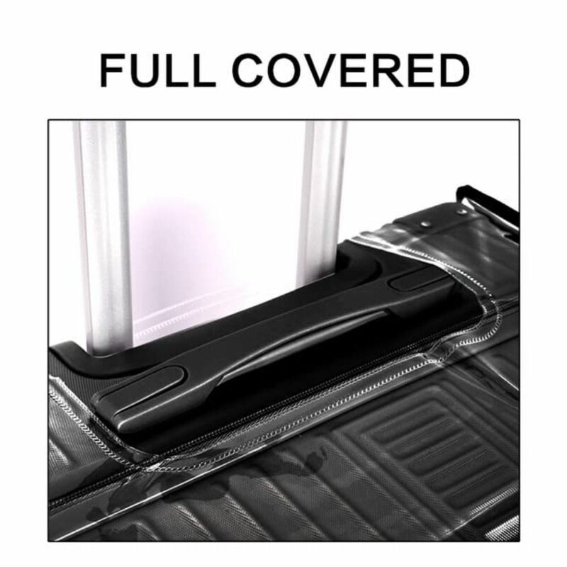 Juste de bagage transparente en PVC imperméable, housses de rangement, protecteur anti-poussière, housses de valise, accessoires de voyage