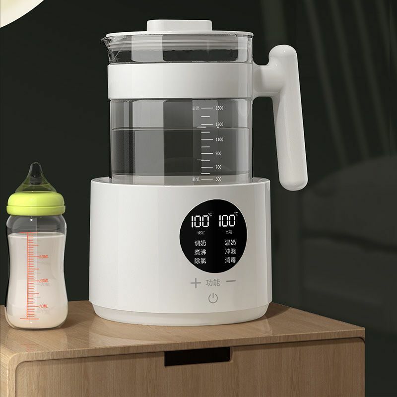 Bouilloire électrique en verre 1500ml, température constante 220V, arabisateur intelligent multifonction, chauffe-eau automatique pour lait de bébé