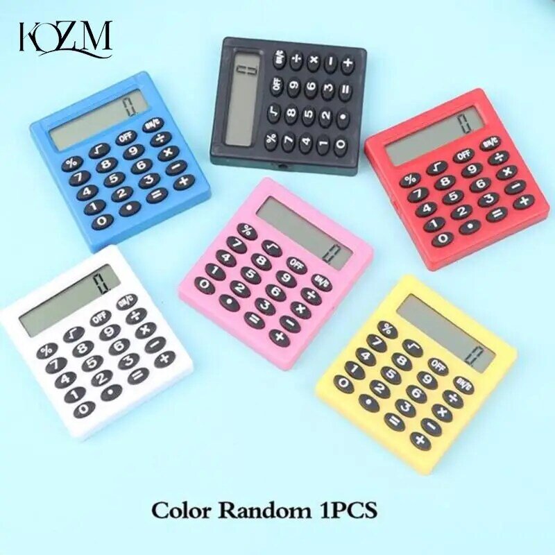 Kalkulator Persegi Kecil Alat Tulis Butik Saku Kalkulator Kreatif Elektronik Kantor Sekolah Warna Permen Mini Personal