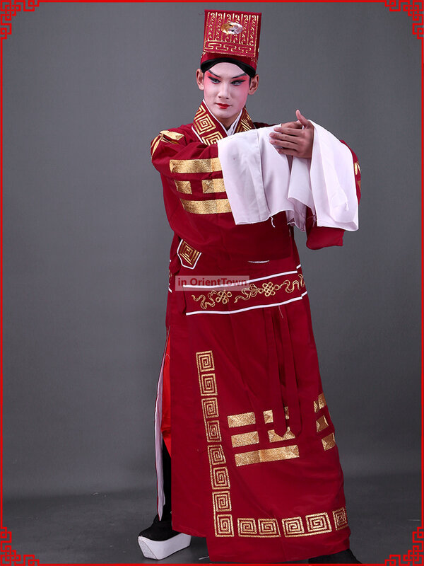 Pakaian panggung Tai Chi pentas Taoist kuno kinerja Opera Peking kostum Delapan Diagram Zhu Ge Liang Kerajaan Tiga Kerajaan Zhu