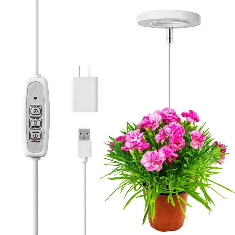 LED Plant Grow Light Hardware Full Spectrum Flower Timer Plant Fill Light For Indoor Plant Auto On And Off Timer For Home Offic