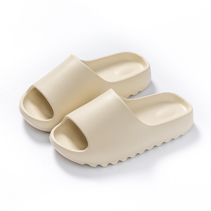 New Summer Slippers Men Soft Bottom Indoor Home Platform Sandals Fashion Beach Shoes Couple Non-Slip Bathroom Slides 2024
