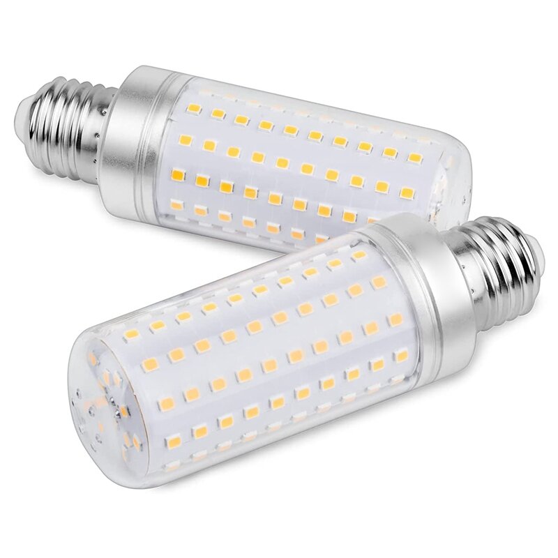 หลอดไฟ LED E27หลอดไส้สีขาวนวลอุ่น3000K จำนวน3ชิ้น15W หลอดไฟข้าวโพด LED ชุด lampu penerangan rumah