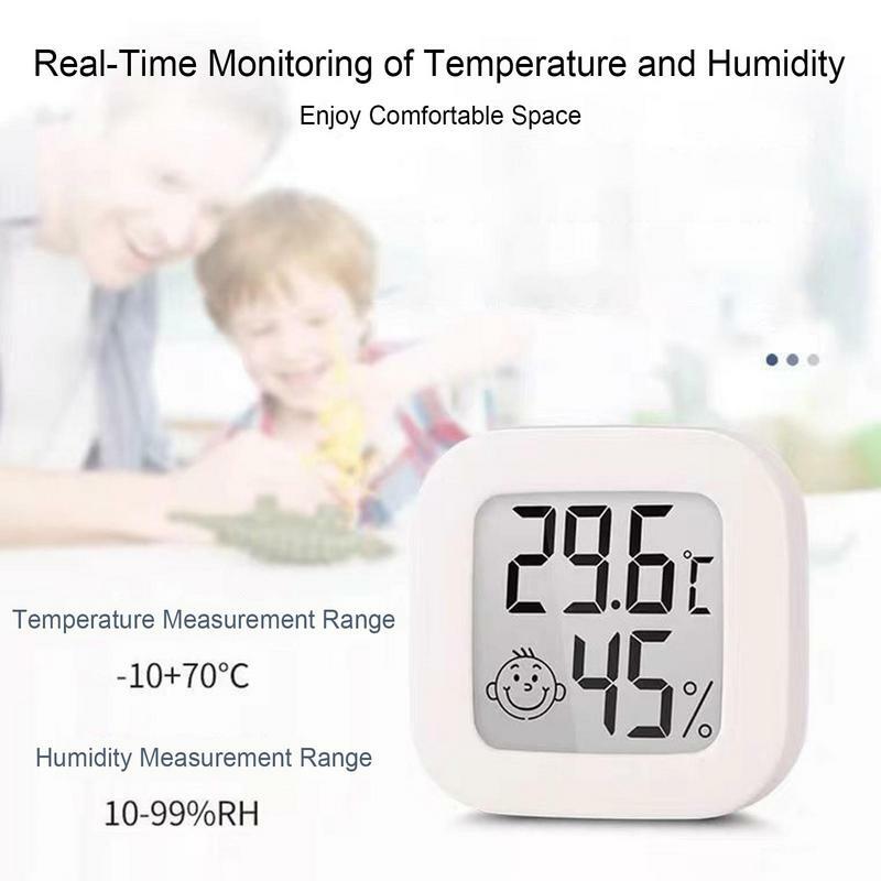 Aggiorna il misuratore di umidità della temperatura misuratore di umidità intelligente con adesivo posteriore termometro per interni ed esterni calibro per soggiorno