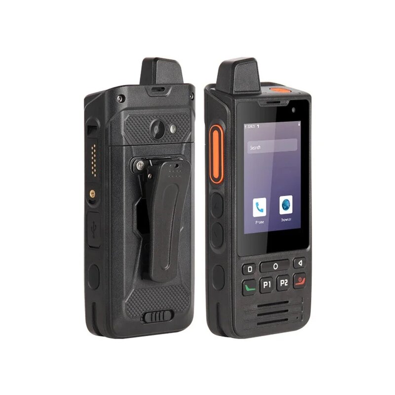 Портативная рация UNIWA F60 Zello IP68 Смартфон Android 9 2,8 дюймов 1 Гб + 8 Гб сотовый телефон FM-радио 5300 мАч 4G телефон с PTT GPS