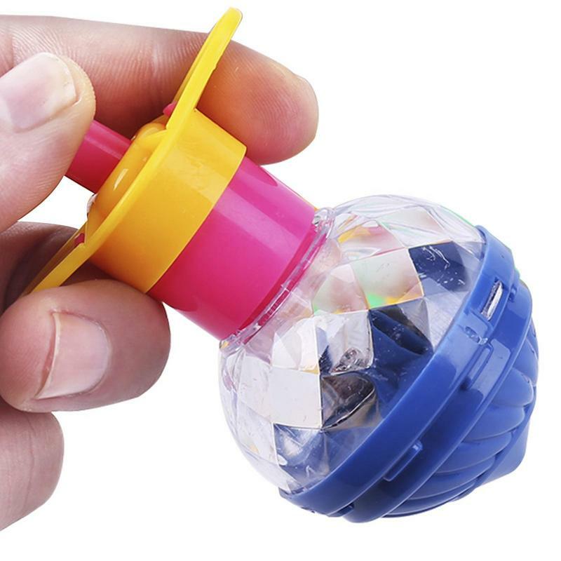 Toupie gyroscopique à lumière clignotante pour enfant, lanceur coloré, jouets rotatifs, amusant, fête d'anniversaire, cadeau