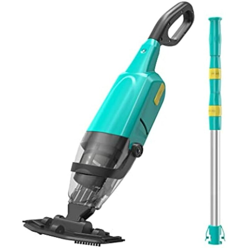 Handheld Pool Vacuum, Rechargeable Pool Cleaner with Running Time up to 60-Minutes Ideal for Above Ground Pools
