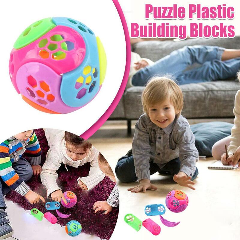 Bloques de construcción de plástico rompecabezas, combinación de Mini juguetes de Piñata, regalos Goody, bolsas de bebé, decoración de bolas de fiesta, cumpleaños, G1d6