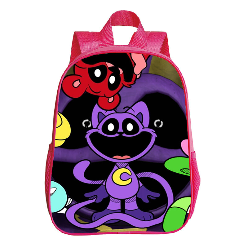 Детский рюкзак с принтом смайликов, школьные ранцы для мальчиков и девочек, милый мультяшный ранец для детского сада, розовая сумка для книг, подарки