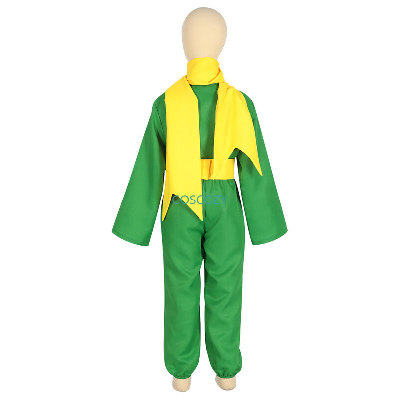 الأمير الصغير أنيمي زي تنكري أخضر مع شعر مستعار للبالغين والأطفال ، ملابس كرنفال الهالوين ، هدية عيد ميلاد للأولاد ، جديد