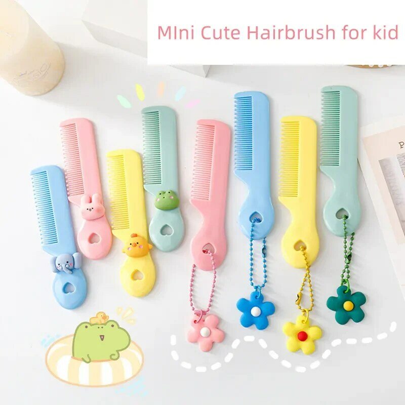 1 Buah sikat rambut kartun lucu Mini untuk bayi perempuan kecil Korea modis binatang indah bayi sisir aksesoris rambut bayi barang murah
