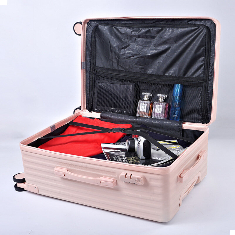 PLUENLI-maleta con contraseña de viaje para hombre y mujer, maleta con tapa para equipaje, maleta para estudiantes