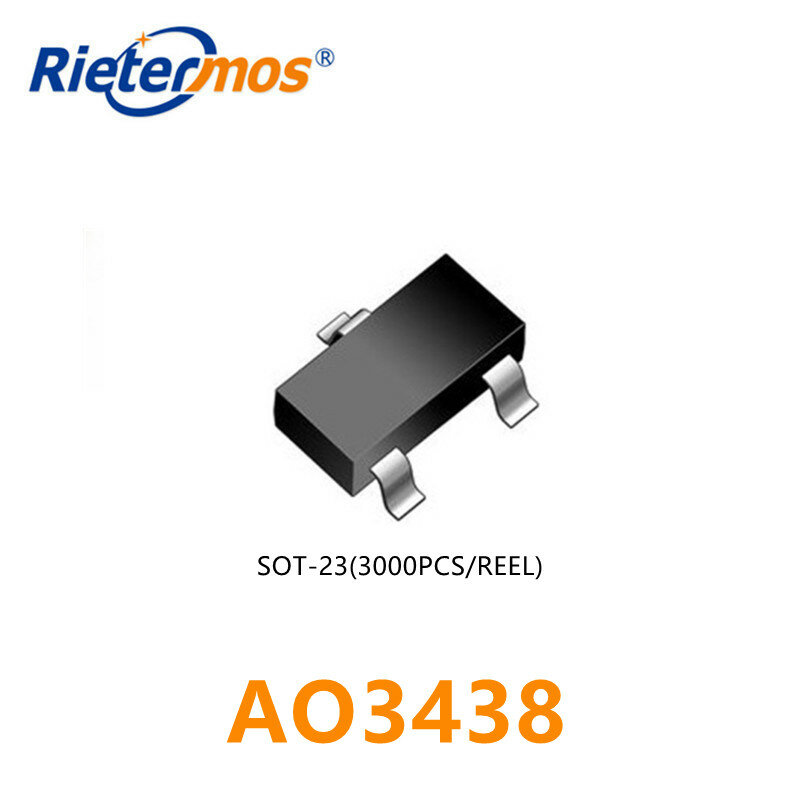 3000 pièces AO3438 AO3438L N-CHANNEL SOT23