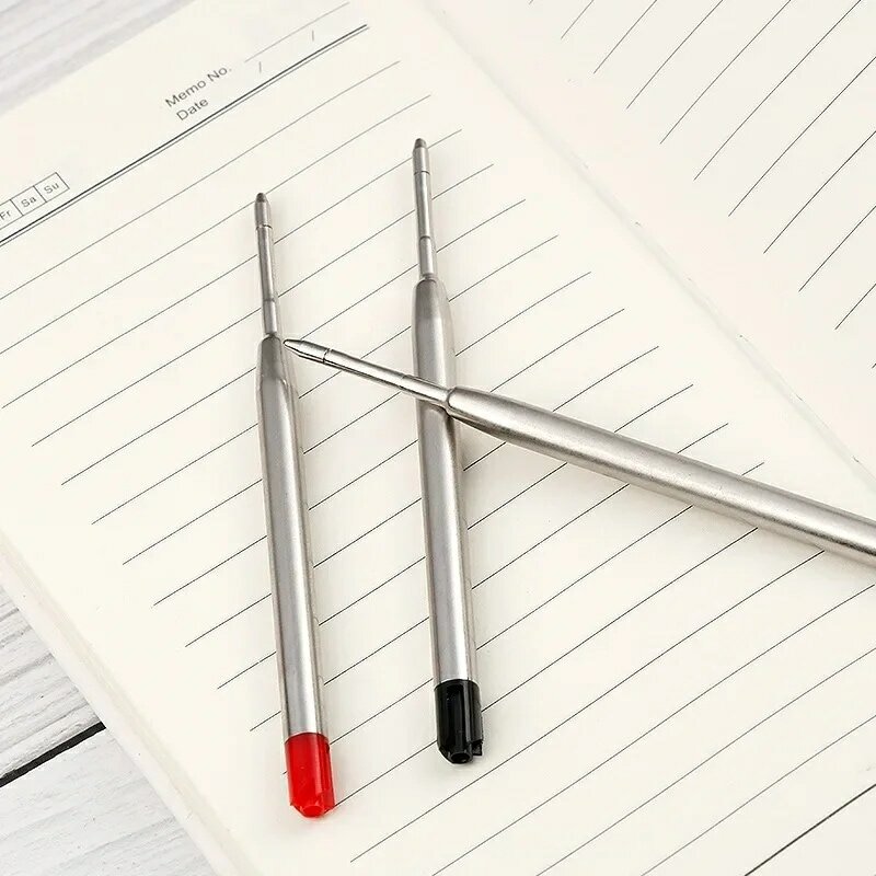 5/10/20 pz L:3.9 In ricariche penna a sfera per penne Parker punto medio blu rosso nero aste di inchiostro per la scrittura di cancelleria per ufficio