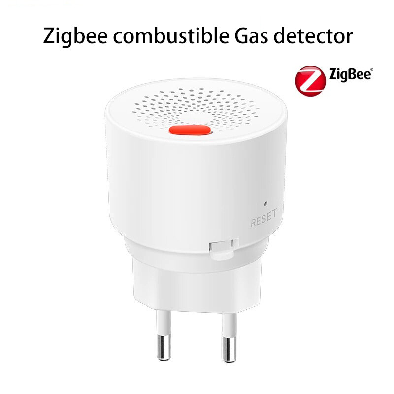 Sensor de Gas Combustible Tuya Zigbee, monitoreo de tubería Natural, fuga de Gas licuado de petróleo, Control remoto por aplicación para Smart Life