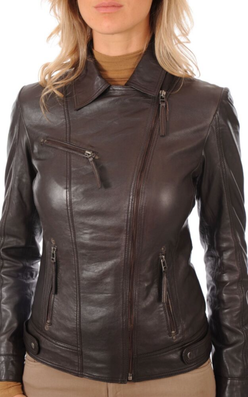 Mulher jaqueta de couro 100% real macio pele de cordeiro casaco clássico das mulheres