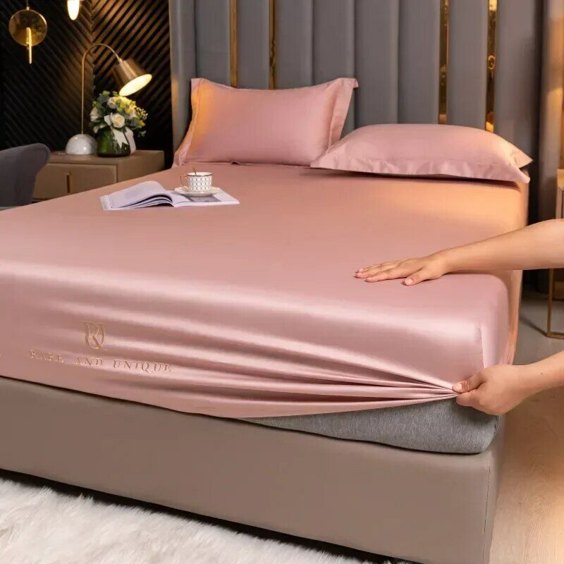 High end all cotton bedsheet three piece set, fully wrapped ultra soft Italian light luxury   pure cotton   298