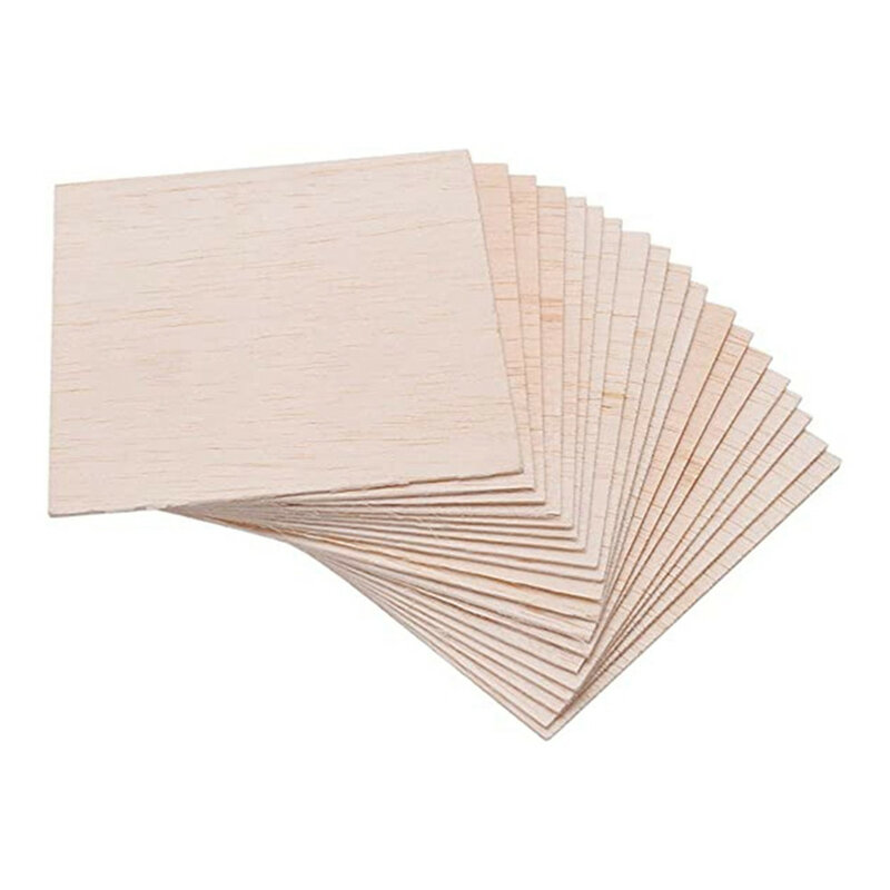 5 pcs Balsa Wood Sheets ply 80/90/100mm long 100mm wide 0.75/1/1.5/2/2.5/3/4/5/6/8/10mm thick for Craft DIY Project