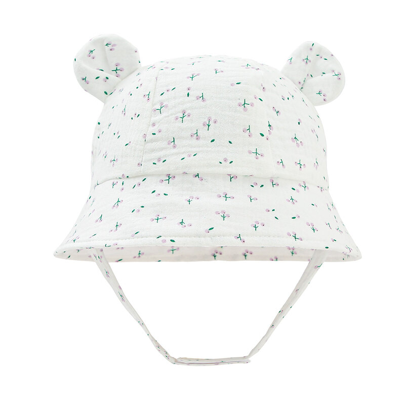 Cappello da pescatore per bambini per l'estate cappello da ragazzo Panama in cotone primavera cappello da pescatore per bambina cappello da sole UV accessori per neonati per bambini