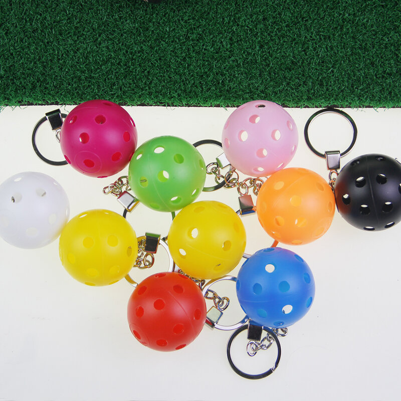 12Pcs/Set Pickleball Keychain Bag Pendant for Luggage Tags Purse Accessories Car Keychain Key Holder Pickleball Lovers Gifts