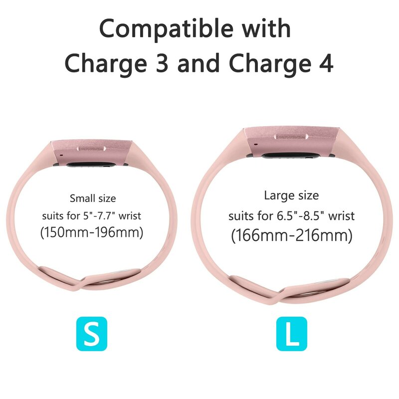 Fitbit Charge 4 3 SE 밴드용 실리콘 스트랩, Fitbit Charge 3 4 Charge SE 스마트 워치밴드 액세서리용 스포츠 손목 밴드