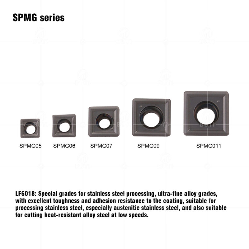 DESKAR100% Original SPMG050204 SPMG060204 SPMG07T308 SPMG090408 SPMG110408 TG LF6018 U Drill Carbide Inserts For Stainless Steel