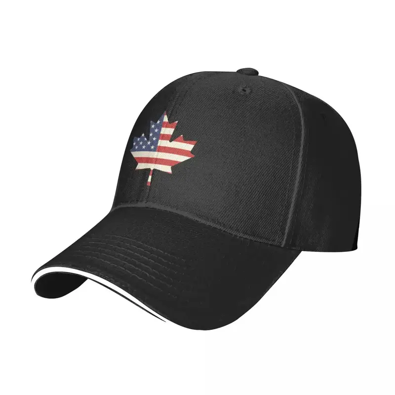 قبعة بيسبول كندية من ورق القيقب أمريكي للجنسين ، علم منا ، قبعة صلبة ، قبعة مخصصة ، هدية وطنية ، أزياء للرجل والمرأة