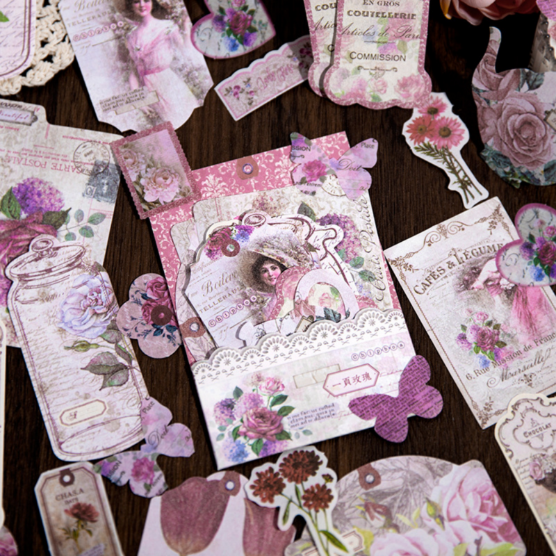 Mr. Paper 4 stili 40 fogli/pacco carta Vintage artistica bellissimo vaso pianta farfalla manuale carta per messaggi decorativi
