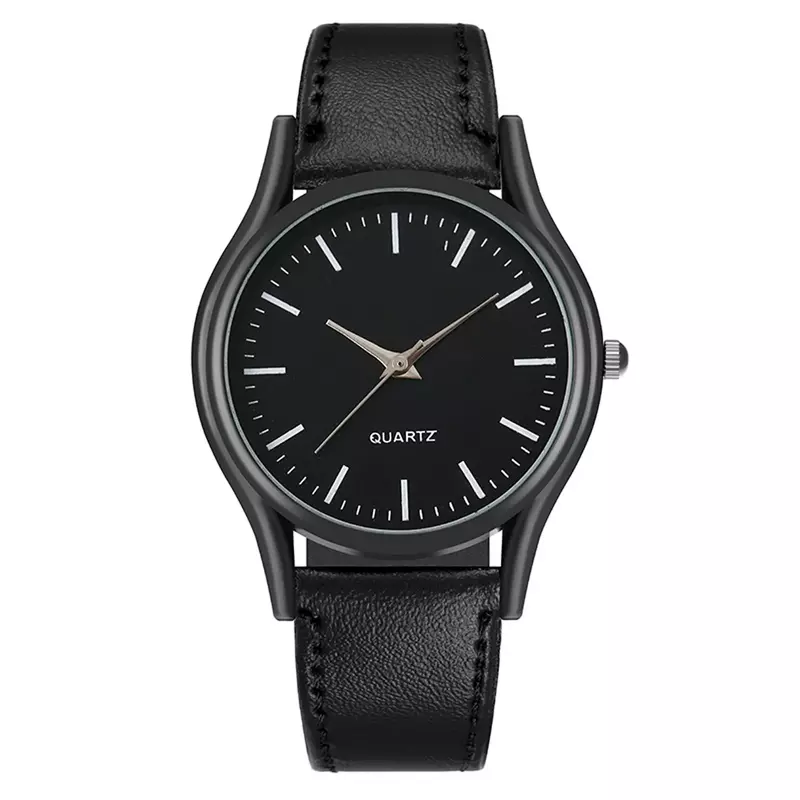 Jam tangan pasangan baru 2024 jam tangan kuarsa Fashion minimalis tali kulit jam tangan beberapa warna untuk hadiah yang dicintai paregas reloj
