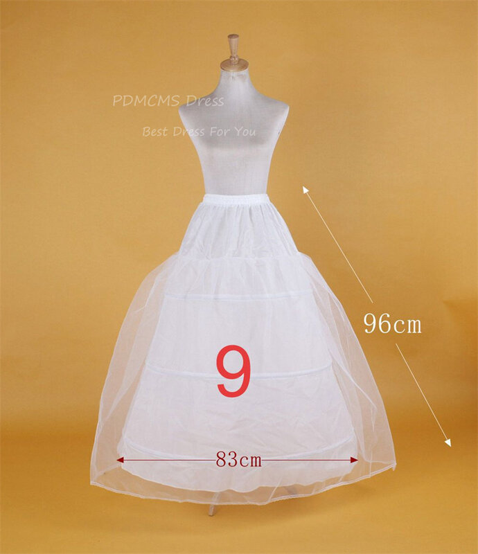 Белая юбка-комбинация с 6 ободками, Тюлевая юбка-комбинация, длинная пышная Нижняя юбка из кринолина для бального платья, женские свадебные платья