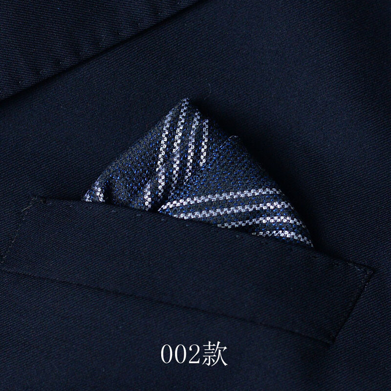 Pañuelo de poliéster cuadrado de bolsillo Vintage para hombre, pañuelo de tela para traje, pañuelos cuadrados de bolsillo, 23x23cm