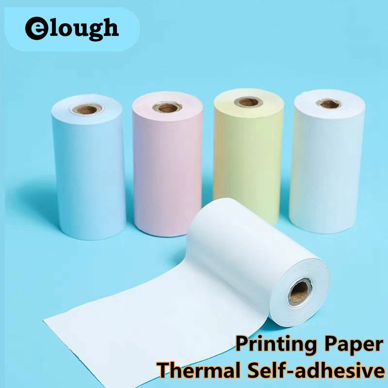 Rollo de papel de impresión para niños, accesorios de repuesto para cámara de impresión instantánea, pegatina de papel de impresión térmica a Color, 57MM