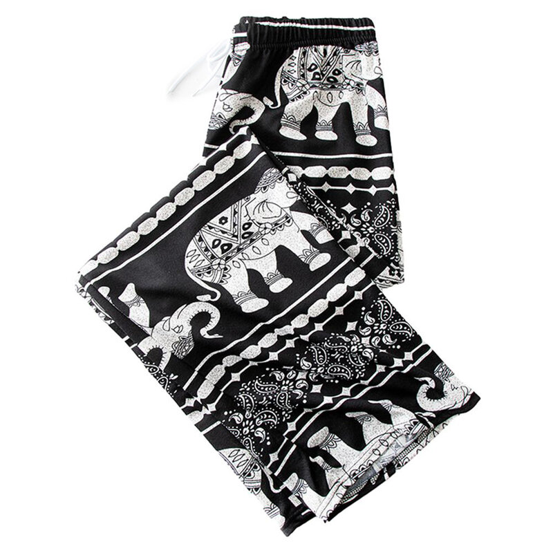 Pantalones de elefante de Yoga transpirables y cómodos para mujer, elegantes pantalones de playa de pierna ancha, que absorben la humedad y son suaves
