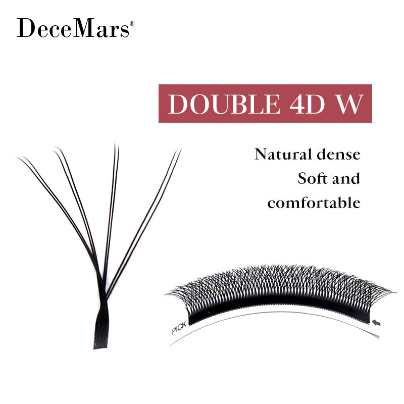 DeceMars 8D - W รูปตัวต่อขนตา (12สาย/ถาด)