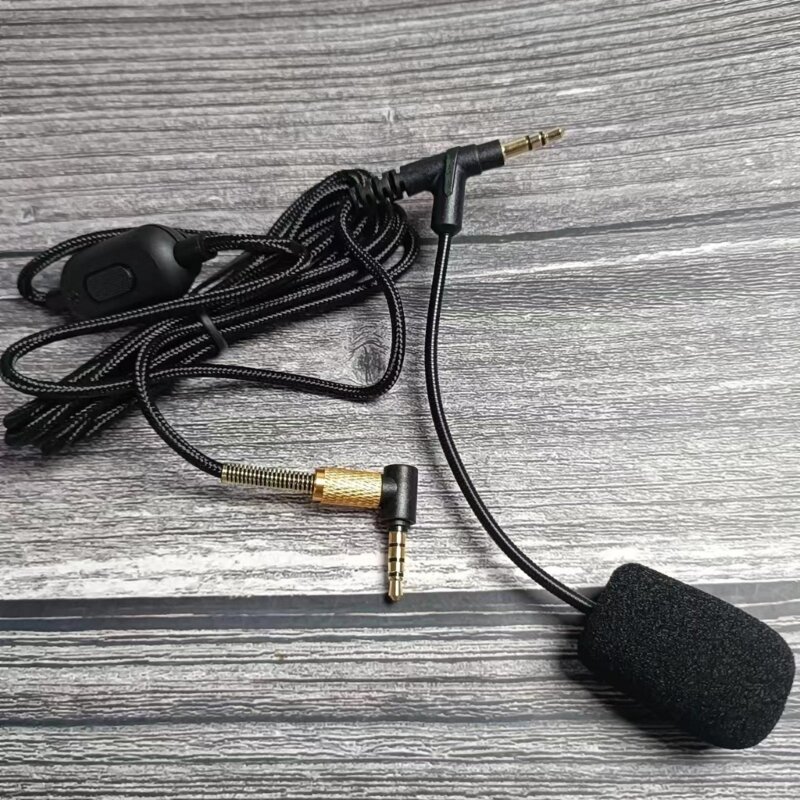 fone ouvido trançado nylon 3 mm a 3 mm com microfone boom para fone ouvido 1000XM5 XM4