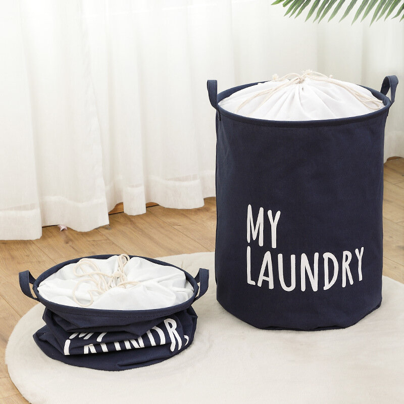 Portaoggetti borsa portabiancheria cesto impermeabile con coperchio cestino per vestiti sporchi borse portaoggetti trapuntate accessori per la casa del bagno